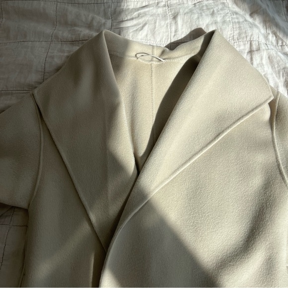 The Curated Wrap Coat, Taupe - Picture 6 of 8